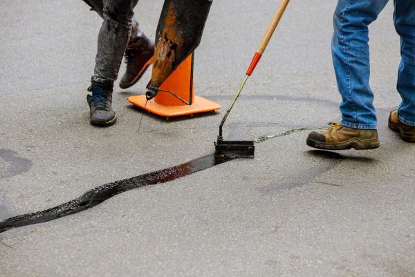 Parking Lot Crack Sealing in New Braunfels